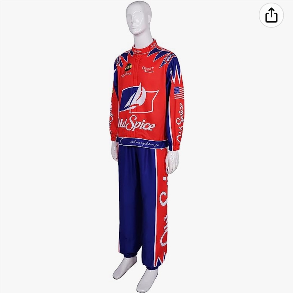 Cal Naughton Jumpsuit Set Talladega Nights size small